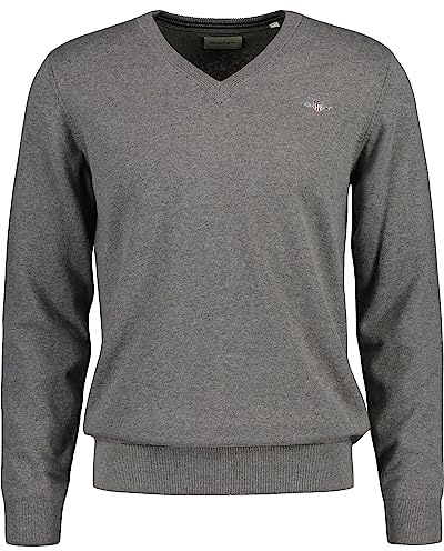 GANT Pullover mit V-Ausschnitt aus Einer Baumwoll-Wollmischung Herren