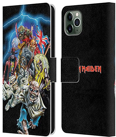 Head Case Designs Licenciado Oficialmente Iron Maiden Best of Beast Arte Carcasa de Cuero Tipo Libro Compatible con Apple iPhone 11 Pro MAX