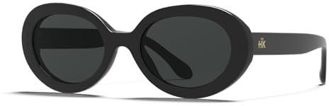 Hanukeii Unisex Tulum Sonnenbrille, Schwarz, One Size