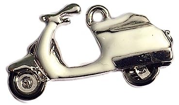 INNSPIRO Nice Charms Vespa-Anhänger aus Metall, 23 x 13 mm, 25 Stück, 10x13mm., Metall, Kein Edelstein