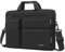 MOSISO 17,3 Pollici Borsa Tracolla Laptop,17-17,3 Pollici Custodia PC Compatibile con Dell XPS/HP Pavilion/Ideapad/Acer/Alienware con 2 Raised&1 Flapover&1 Tasca Orizzontale&Manico&Belt, Nero