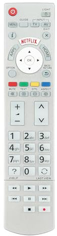 AULCMEET N2QAYB001012 Replacement Remote Control Compatible with Panasonic 4K OLED Smart TV TX-50CX802B,TX-50CXW804 TX-55CX800E, TX-55CX802B, TX-40CX800E, TX-40CX802B