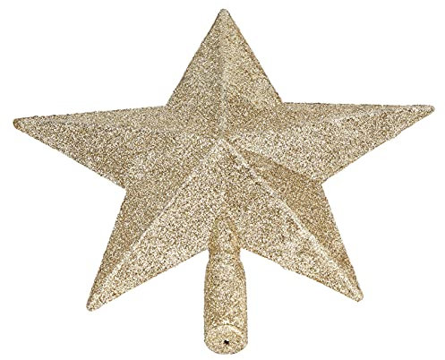 Home Shop Star Tree Topper Decorated Golden Light Weight Shiny: Suitable Size, Perfectly Matched, Material [Star Tree Topper, Suitable Size, Perfectly Matched, Material]