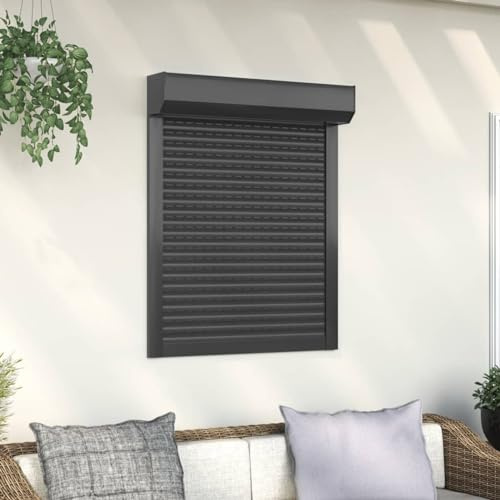 Lechnical 144977 Aluminium Roller Shutter 80 x 100 cm Anthracite, Hardware, Building Materials, Rolling Shutters
