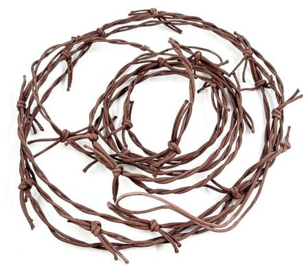 Lezevn Filo spinato finto Halloween falso arrugginito filo spinato occidentale puntelli per feste di Halloween scherzi decorazione cowboy