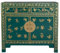 Fine Asianliving Chinesischer Schrank Blaugrün Schmetterlinge Handbemalt - Orientique Kollektion B90xT40xH80cm China Chinesischer Schrank Chinesischer Hochzeitsschrank Orientalische Möbel Asiatische