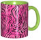 YYHWHJDE colorName Tasse en céramique double couleur Convient pour cappuccino, latte, céréales, yaourt, lait, boissons chaudes ou froides, four à micro-ondes, zèbre, tigre, léopard, rose