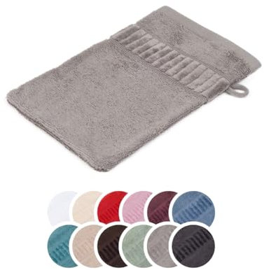 liebling Waschhandschuh Bio Baumwolle, Serie Organic, 500 gr. / m², 17 x 24 cm, 60 Grad, saugstark, schnelltrocknend, Farbe: Silber