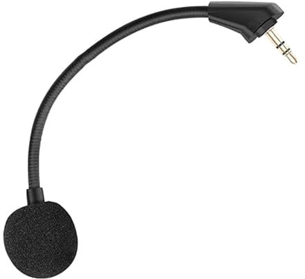 Haoyull Microphone de rechange 3,5 mm pour casque Cloud O avec suppression du bruit, housse en mousse coupe-vent en éponge