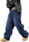 Zewool Jeans Baggy Hip hop pour Hommes,Jeans Skater à Jambe Large,Pantalons en Denim à Coupe Loose,Streetwear Jambe Droite Coupe relaxée Y2K extrême liberté de Mouvement Skateboard,B10 Bleu Moyen,L