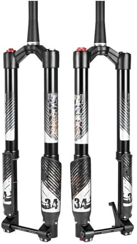 KLYso Forcella Anteriore Conica Regolabile MTB E-Bike Con Perno Passante Da 120 Mm, 11×150 Mm, Sospensione Pneumatica Universale For Bici, Rimbalzo Da 28,6 Mm, Corsa(29inch)