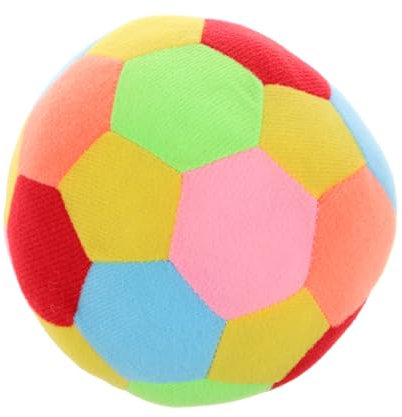 Vaguelly Sinnesball Mit Glockeneinsatz Weiches Plüschtier Für Kleinkinder Mit Leuchtenden Farben Und Glatten Texturen Hand Auge Koordination Plüschball Feinmotorikspielzeug