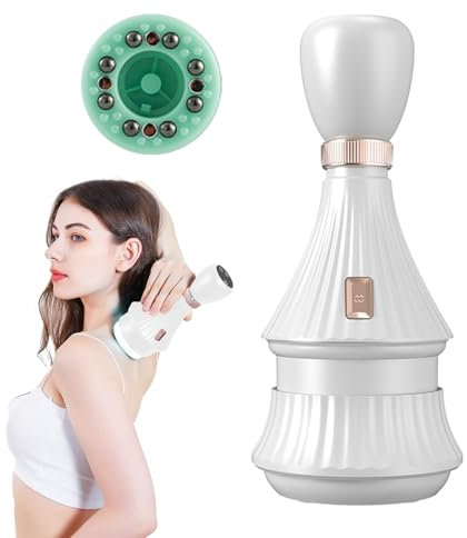 Masseur Anti Cellulite, Masseur De Cellulite à Main électrique Masseur De Graisse Corporelle Réglable à 12 Niveaux Masseur De Thérapie Par Ventouses électriques Intelligente Smart Guasha