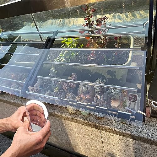 Panneaux de remplacement de serre en polycarbonate de protection UV transparente pour auvent, stades de carport, abris de bus, faciles à couper (0,8 x 8 m)