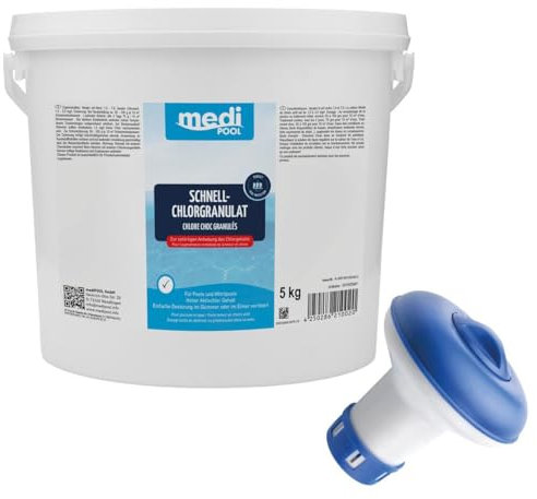 Medipool Wasserpflegeset Schnell-ChlorTabs 5 kg und Mini-Dosierer
