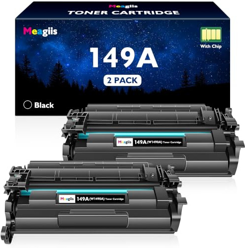 Meagiis 149A Toner Kompatibel mit HP W1490A 149X W1490X 4102dw (2er-Pack) | Kompatibel mit HP Laserjet Pro MFP 4102fdw, 4002dn, 4002dw, 4002d, 4102fdn; Mit Chip; Nicht für HP+ Modelle mit e am Ende