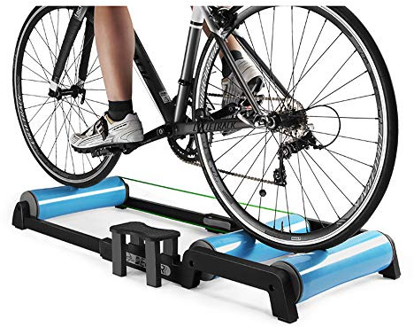 GPDNBIEU, Faltbare Fahrradtrainer-Rollen, Indoor-Heimtraining, Radfahren, Training, Fitness, Fahrradtrainer, MTB, Rennrad, Rollen