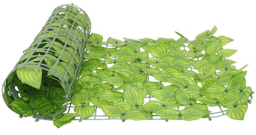 Ciieeo Mur Simulé de Plantes Vertes 1 Ensemble 0,5X1M Clôture Artificielle pour Décoration de Cour et Balcon Protection Le Bruit