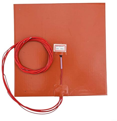 Coussin chauffant étanche en silicone 220 V 500 W 200 mm pour CR10 et 3 plaques chauffantes de rechange