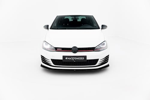 Maxton Design Frontlippe V.1 für VW Golf 7 GTI/GTD (2012-2026) Hochglanz schwarz