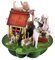 Santoro Pirouette, 3D-Pop-Up-Grußkarte – Hunde & Zwinger – für Sie, für Ihn, für Kinder, Geburtstag (grün, schwarz, grau, braun, gelb, 13 x 16 cm)