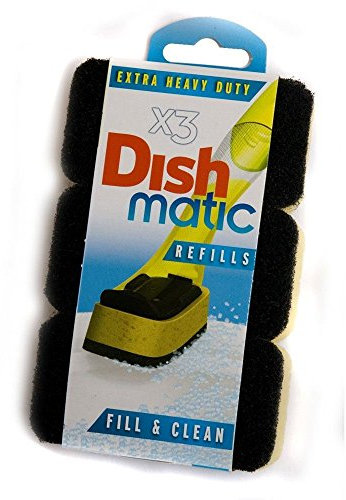 2X3 Extra Heavy Duty Dishmatic Black Refill Sponges