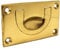 70mm Quality Solid Brass Recessed Flush Drop Handle