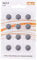 Pack 12 Batterias AG13 1,5V, Batteria a Bottone al Litio, LR44, A76, GP76A, 357, SR44W, SR44SW