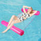 Sinwind Mehrzweck-Hängematte, aufblasbarer Schwimmer, Pool, 4-in-1-Schwimmer, neigbar, Schwimmer, Hängematte, multifunktional, faltbar, schwimmend, tragbar, Schwimmer, Ultraleicht (Rosa)