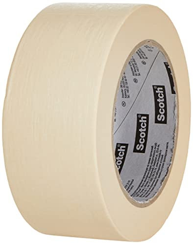 Scotch Ruban de masquage basique - 1 rouleau - 48 mm x 50 m - Beige - Ruban de masquage pour peinture et décoration d'intérieur
