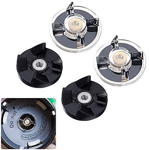 KBNIAN 2 Basisgetriebe + 2 Blade Zahnräde Mixer Ersatzteile Kunststoff Base Gear und Rubber Gummiblätter Zahnräder Ersatzzahnräder für 250 W Magic Bullet Entsafter Mixer
