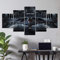 104Tdfc Rahmenlos 5 Teilig Leinwanddrucke,Modulare Wandkunst Wandaufkleber Raumschiff Star Citizen Game 5 Teiliges Bilder 200X100Cm Vlies Leinwandbild