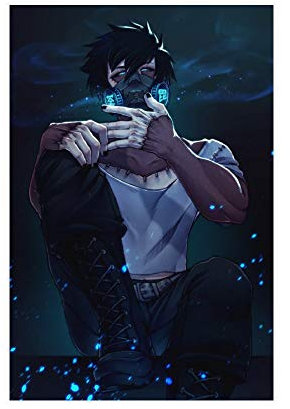 Anime-Poster My Hero Academia Dabi 1, Leinwand-Poster, Wandkunst, Dekor, Bild, Gemälde für Wohnzimmer, Schlafzimmer, Dekoration, 30 x 45 cm, ohne Rahmen
