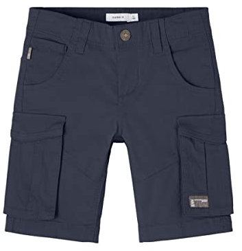 NAME IT Jungen Nkmryan Reg Twi L Shorts 6776-ba Noos Cargos, Dark Sapphire, 116 EU