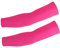 DETUCK Armsleeves UPF50+ - Mangas de ciclismo con protección solar, enfriamiento, seda de hielo, absorbe el sudor, secado rápido, transpirable, alta elasticidad, mangas anti-UV (un par), rojo, rosa, L