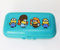 TUPPERWARE MaxiTwin Maxi Minion Türkis Lunchbox Brotdose + Hängelöffel Rot