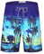 APTRO Badehose Herren Freizeit Short Urlaub Short Badeshorts Schnelltrocknend Bunte Palme 2005 5XL