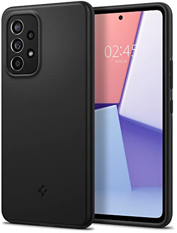 Spigen Thin Fit Hülle Kompatibel mit Samsung Galaxy A53 5G -Schwarz