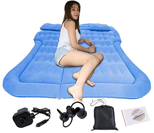 Auto Matratze, Auto Luftmatratze Bewegliche Dickere Luftbett Auto Matratze Mit Luftkissen Und Auto-Luftpumpe Dickere SUV Luftmatratze Aufblasbares Bett Für Reisen Outdoor Camping Reisen Aktivitäten