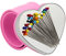 Magnetisches Handgelenk-Nähen, tragbares Arm-Pin-Kissen, magnetisches Nadelkissen mit Armband (Rosa)