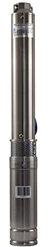 Agora-Tec® 3 Zoll Tiefbrunnenpumpe Brunnenpumpe SOLAR DC 36 V Gleichspannung Tauchpumpe mit max.: 2,1 bar max.: 1800 l/h, bürstenloser Motor MPPT Regler mit Drehzahlsteuerung 2 Wasserstandsensoren