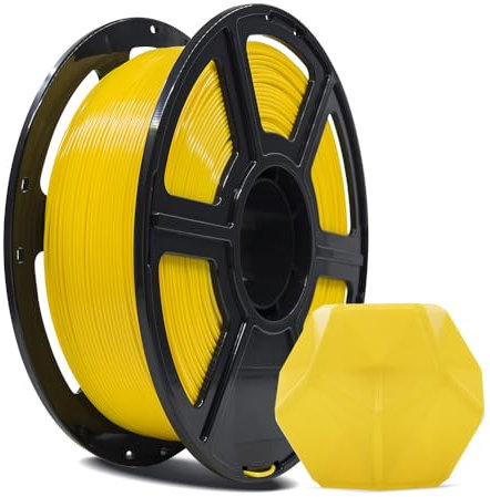 FLASHFORGE 3D-Drucker-Filament, PLA PRO Filament 1,75 mm, 1 kg Spule, Maßgenauigkeit +/- 0,02 mm für FDM 3D-Drucker, bessere Zähigkeit und kein Verknoten (Gelb)