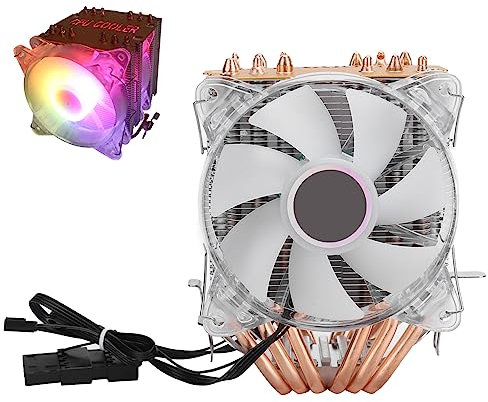 LANSHUO CPU Cooler Computer Supplies 4Pin pour LGA 775 1155 1156 1366 AM2 AM2+ AM3 Dissipation Thermique Efficace, Ventilateur Durable avec Volume d'air de 48 CFM