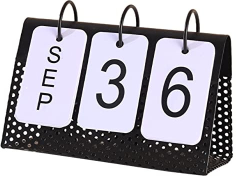 STOBOK 3 Stück 2023 Tischkalender 2023 Klassenzimmerkalender Heim Tageskalender 2023 Schreibtischkalender Monatlicher Schreibtisch Strumpffüller Metall Eisen Büro Kleiner Tischkalender