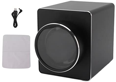 BORDSTRACT Einzelner Uhrenbeweger, Extrem Leise, 5 Rotationsmodi, Mechanischer Uhrenbeweger Mit Raumaluminium Und Beleuchtung, Hält Ihre Uhr in Perfektem Zustand, Modisch Und Funktionell