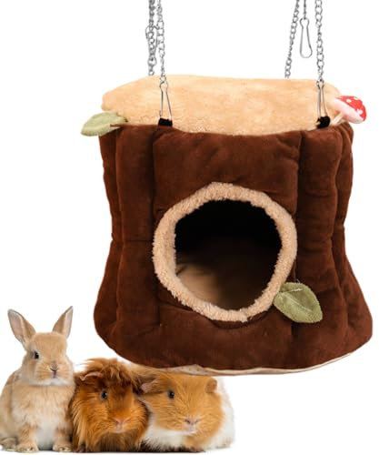 Niktule Meerschweinchenhäuser,meerschweinchen Haus,Wärme Flanell Hamster Hängematte Weiche, runde Kuppel zum Aufhängen, Winter Hamster Versteck,bequem,für Frettchen,Kaninchen,to,Katzen,Igel