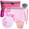 Pink Rolling Tray Kit with Smell Proof Bag and Smoking Accessories - (Rolling Tray with Bag and Accessories)