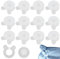 Bettdeckenhalter,12 Paare Bettdecken Clips,Fixierung Bettdecke,Bettdecke im Bezug Fixieren,Hält Ecken der Bettdecken an Ort und Stelle,Rutschfeste Bettdecken-Clips für Bettdeckenbezug Bettdecke(3.7cm)