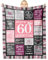 PRITOK Kuscheldecke Geburtstagsgeschenk für Frauen: Geschenke für Frauen 60 Jahre, Kuscheldecke Geschenke zum Frauen für Mama, Mädchen, Frau, Schwester, Freundin 130 * 150cm Happy Birthday Deko Decke