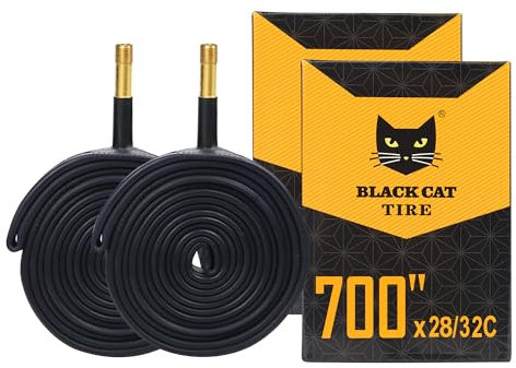 GRELiving 1 Paar Fahrradschläuche Rennrad Schlauch AV48mm 700x28/32c passt für Ebike,Rennrad Tourenrad,Race Fahrrad, Fahrradzubehör